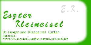 eszter kleineisel business card